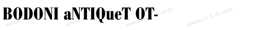 BODONI aNTIQueT OT字体转换